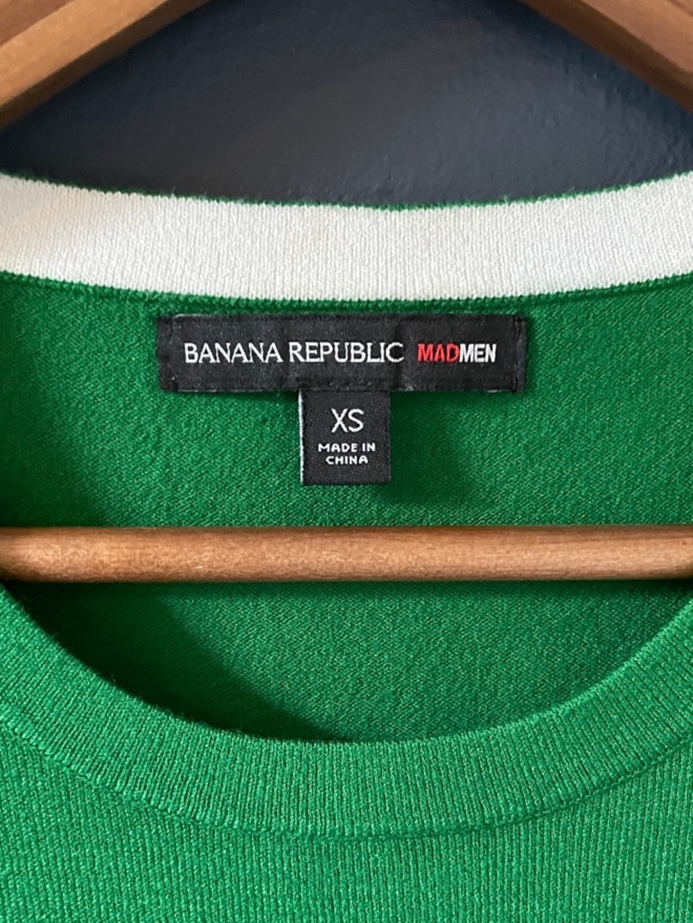 Banana Republic x MadMen Collab Green Short Sleeve Sweater, MCM/Retro, New - Picture 4 of 10